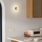 Art Deco Mirrored Glass Rock Shape LED Wall Sconce