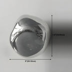 Art Deco Mirrored Glass Rock Shape LED Wall Sconce