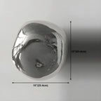 Art Deco Mirrored Glass Rock Shape LED Wall Sconce