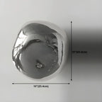 Art Deco Mirrored Glass Rock Shape LED Wall Sconce