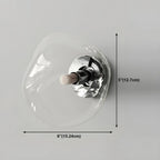 Art Deco Mirrored Glass Rock Shape LED Wall Sconce