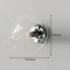 Art Deco Mirrored Glass Rock Shape LED Wall Sconce