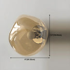 Art Deco Mirrored Glass Rock Shape LED Wall Sconce