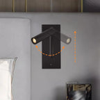 Modern Rotatable Metal Bedside LED Reading Wall Sconce