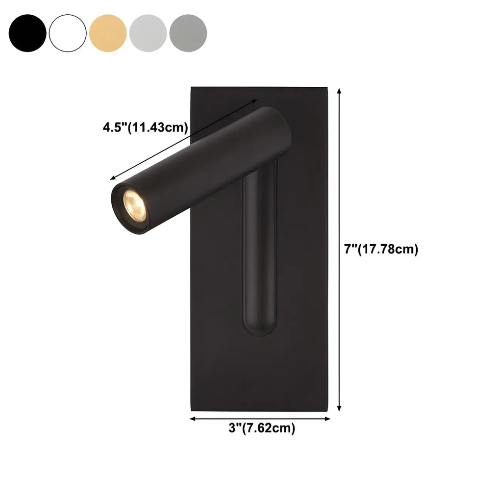 Modern Rotatable Metal Bedside LED Reading Wall Sconce