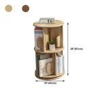 Rotatable Modern Solid Wood Geometric Display Bookcase