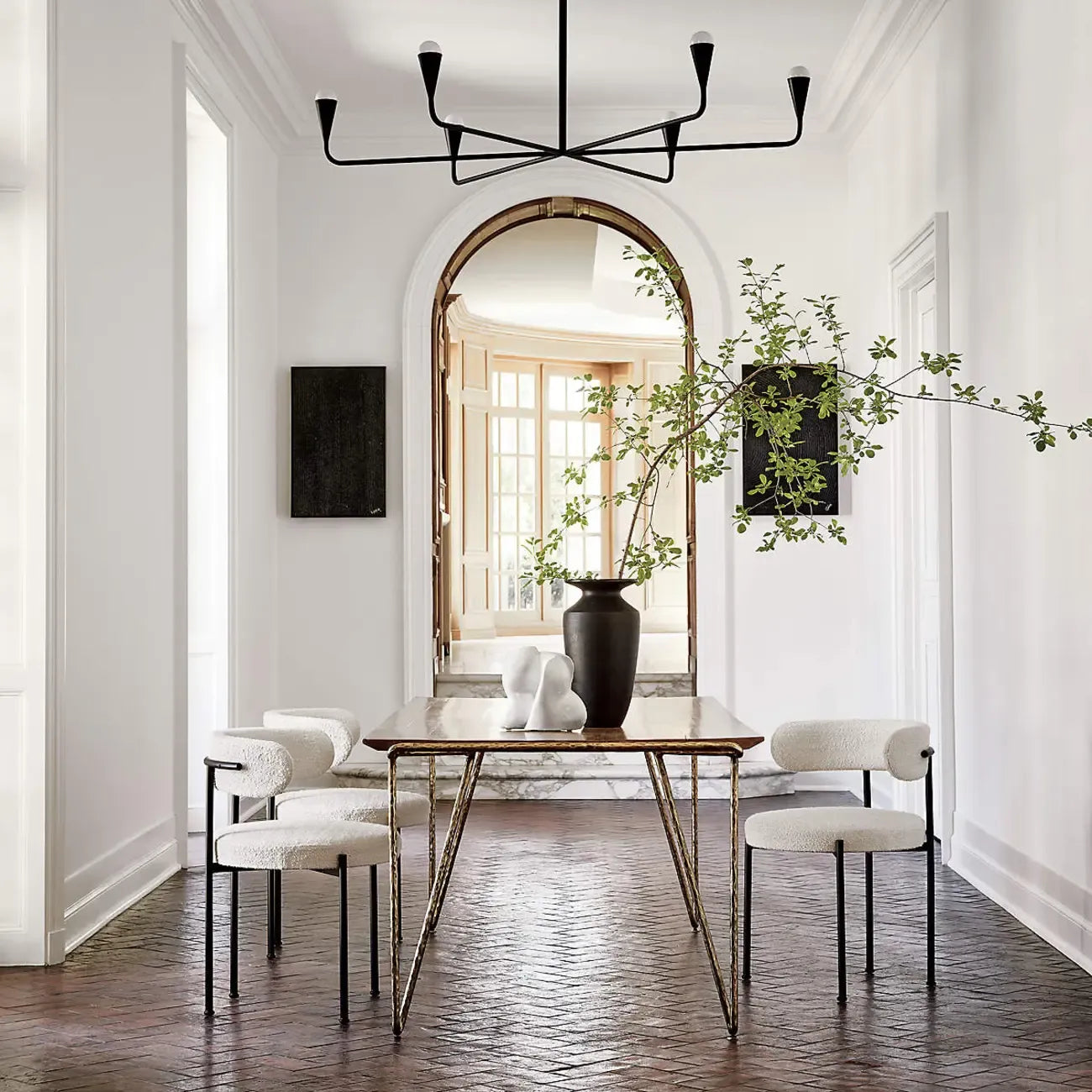 Contemporary Fabric Upholstered Dining Chairs