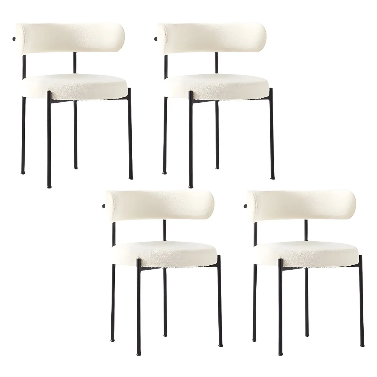 Contemporary Fabric Upholstered Dining Chairs