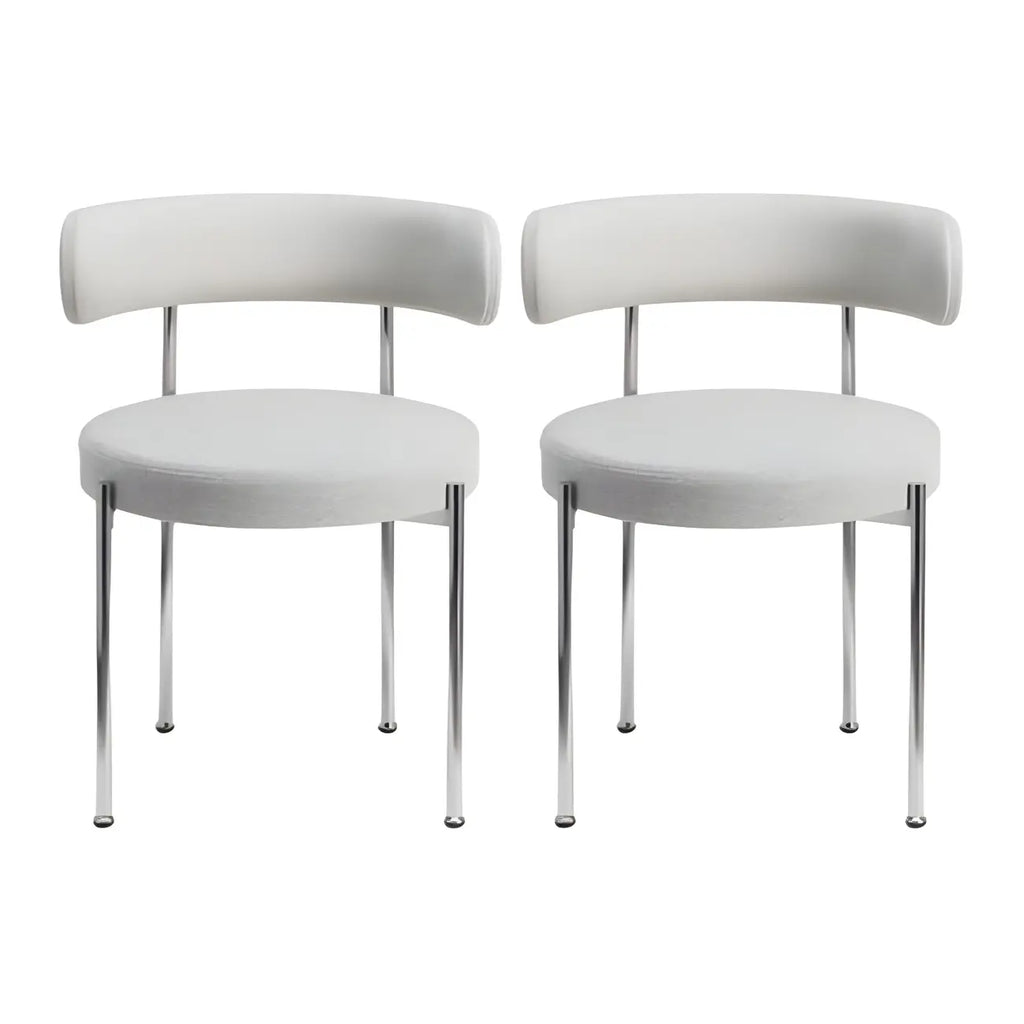 Contemporary Fabric Upholstered Dining Chairs