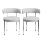 Contemporary Fabric Upholstered Dining Chairs