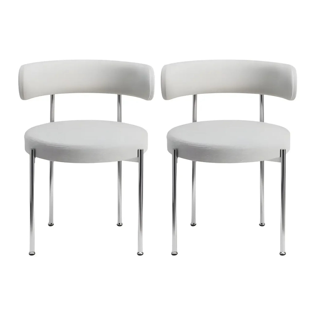 Contemporary Fabric Upholstered Dining Chairs