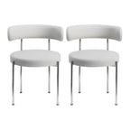 Contemporary Fabric Upholstered Dining Chairs