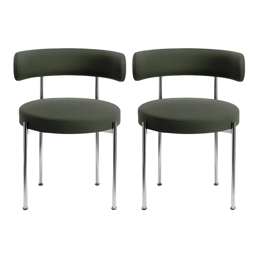 Contemporary Fabric Upholstered Dining Chairs