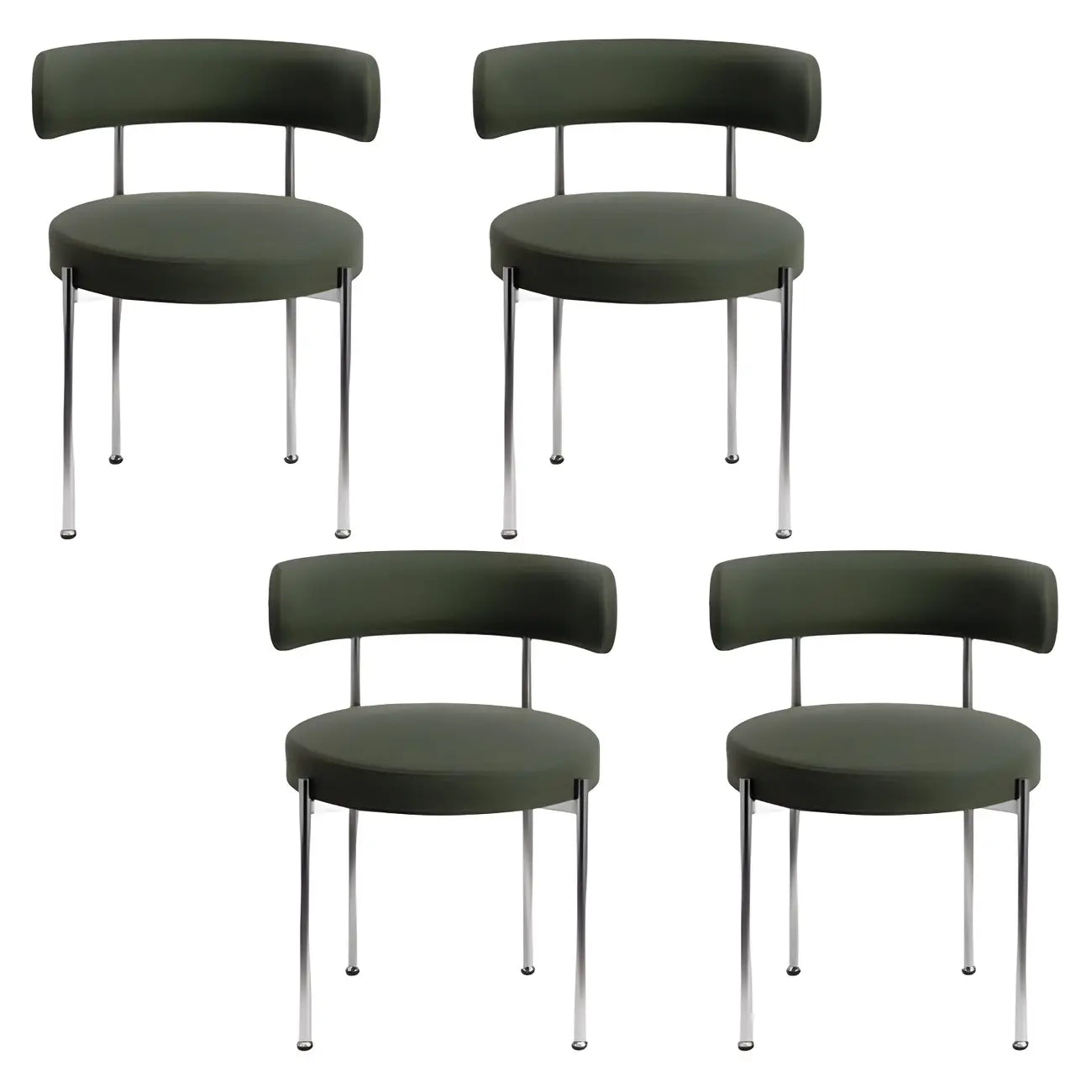Contemporary Fabric Upholstered Dining Chairs