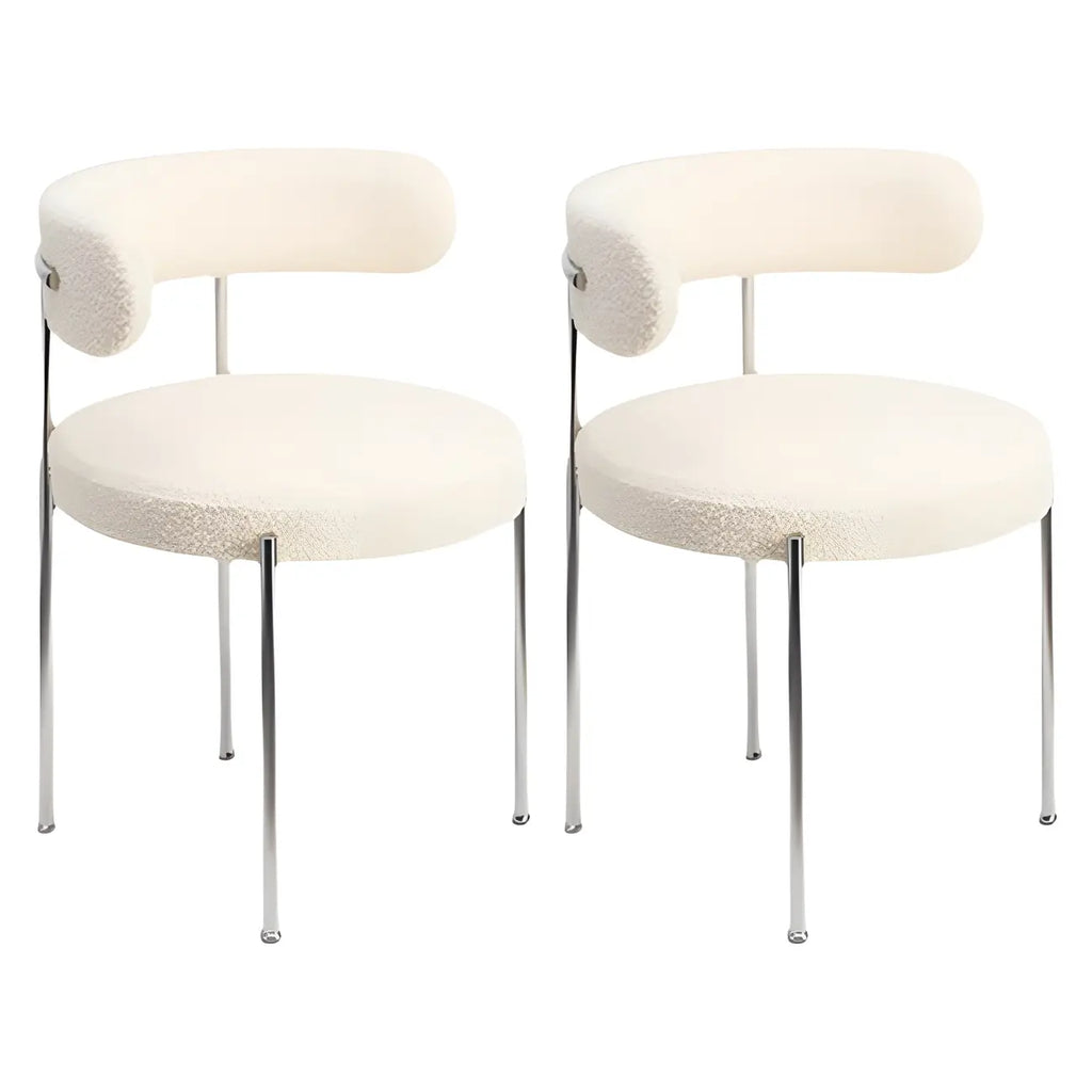 Contemporary Fabric Upholstered Dining Chairs