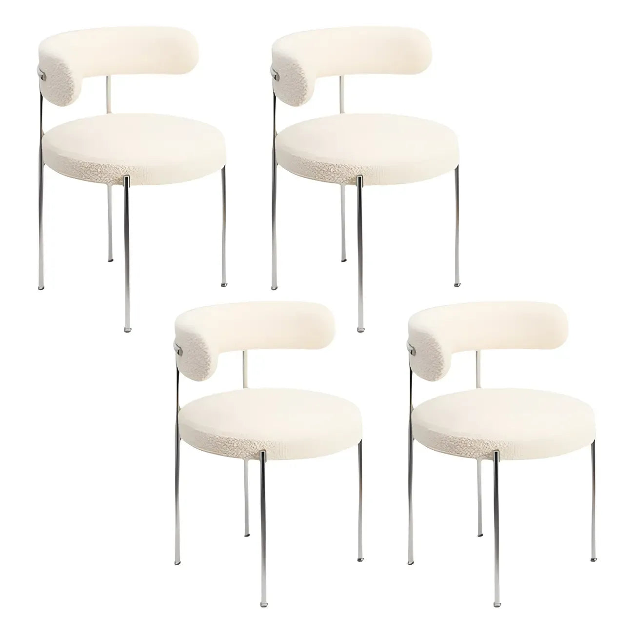 Contemporary Fabric Upholstered Dining Chairs