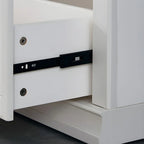 3-Tier Contemporary White Wooden Vertical Bookcase