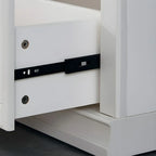 3-Tier Contemporary White Wooden Vertical Bookcase