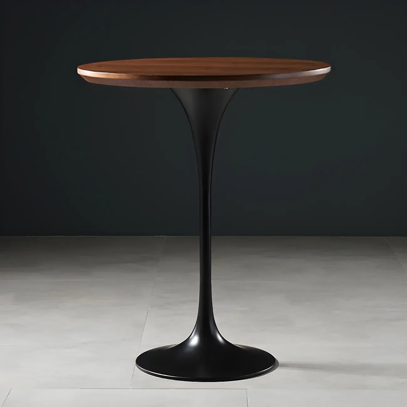 Glam Round Tall Bistro Table Pedestal Base Bar Table
