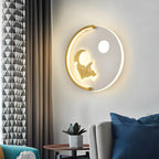 Circular LED Wall Sconce with Cartoon Pattern for kids Bedroom