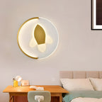 Circular LED Wall Sconce with Cartoon Pattern for kids Bedroom