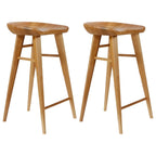 Counter Height Modern Wood Backless Bar Stool