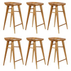 Counter Height Modern Wood Backless Bar Stool