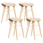 Counter Height Modern Wood Backless Bar Stool