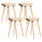 Counter Height Modern Wood Backless Bar Stool