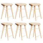 Counter Height Modern Wood Backless Bar Stool