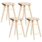 Counter Height Modern Wood Backless Bar Stool