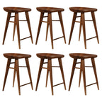 Counter Height Modern Wood Backless Bar Stool