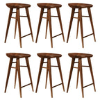 Counter Height Modern Wood Backless Bar Stool