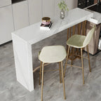Glam Pandora Gold Stone Rectangular Bar Tables