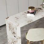 Glam Pandora Gold Stone Rectangular Bar Tables