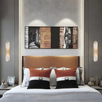 Decorative Alabaster Shade Glow 2-Light Oval Wall Sconce Light