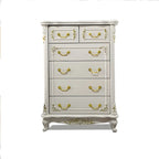 Classic White Wooden Dresser with Storage Chest