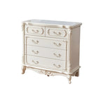 Classic White Wooden Dresser with Storage Chest