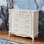 Classic White Wooden Dresser with Storage Chest