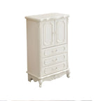 Classic White Wooden Dresser with Storage Chest
