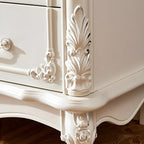 Classic White Wooden Dresser with Storage Chest