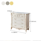 Classic White Wooden Dresser with Storage Chest
