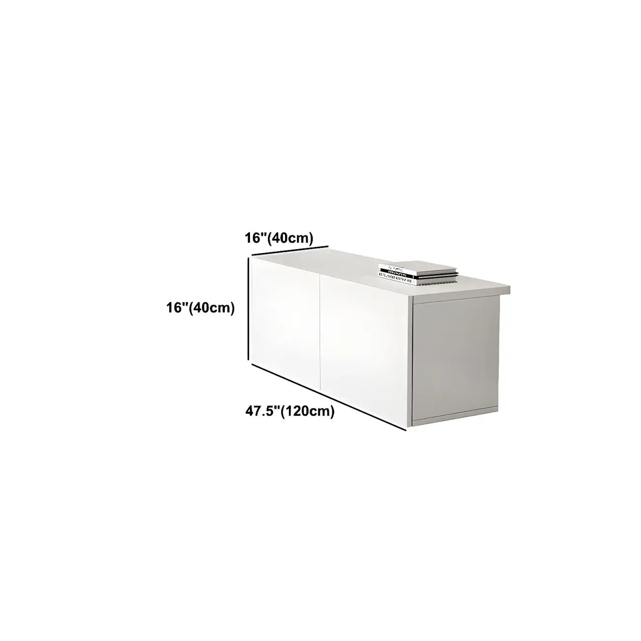 63 White Wooden Cable Management TV Stand with Drawers