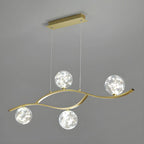 Modern Adjustable Clear Glass LED Pendant Light