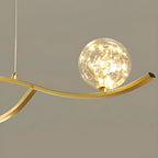 Modern Adjustable Clear Glass LED Pendant Light