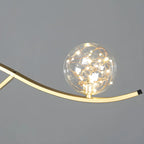 Modern Adjustable Clear Glass LED Pendant Light