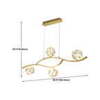 Modern Adjustable Clear Glass LED Pendant Light