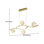 Modern Adjustable Clear Glass LED Pendant Light
