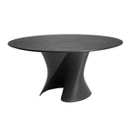 Solid Color Abstract Modern Round Wood Coffee Table
