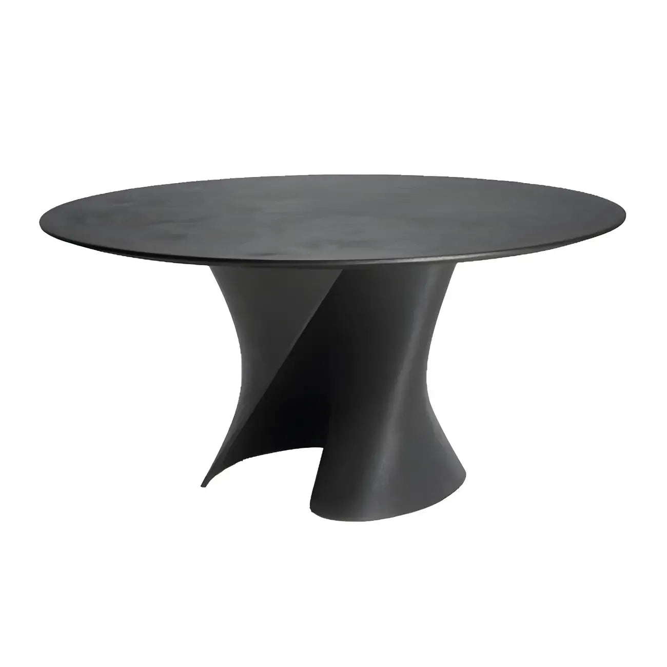 Solid Color Abstract Modern Round Wood Coffee Table